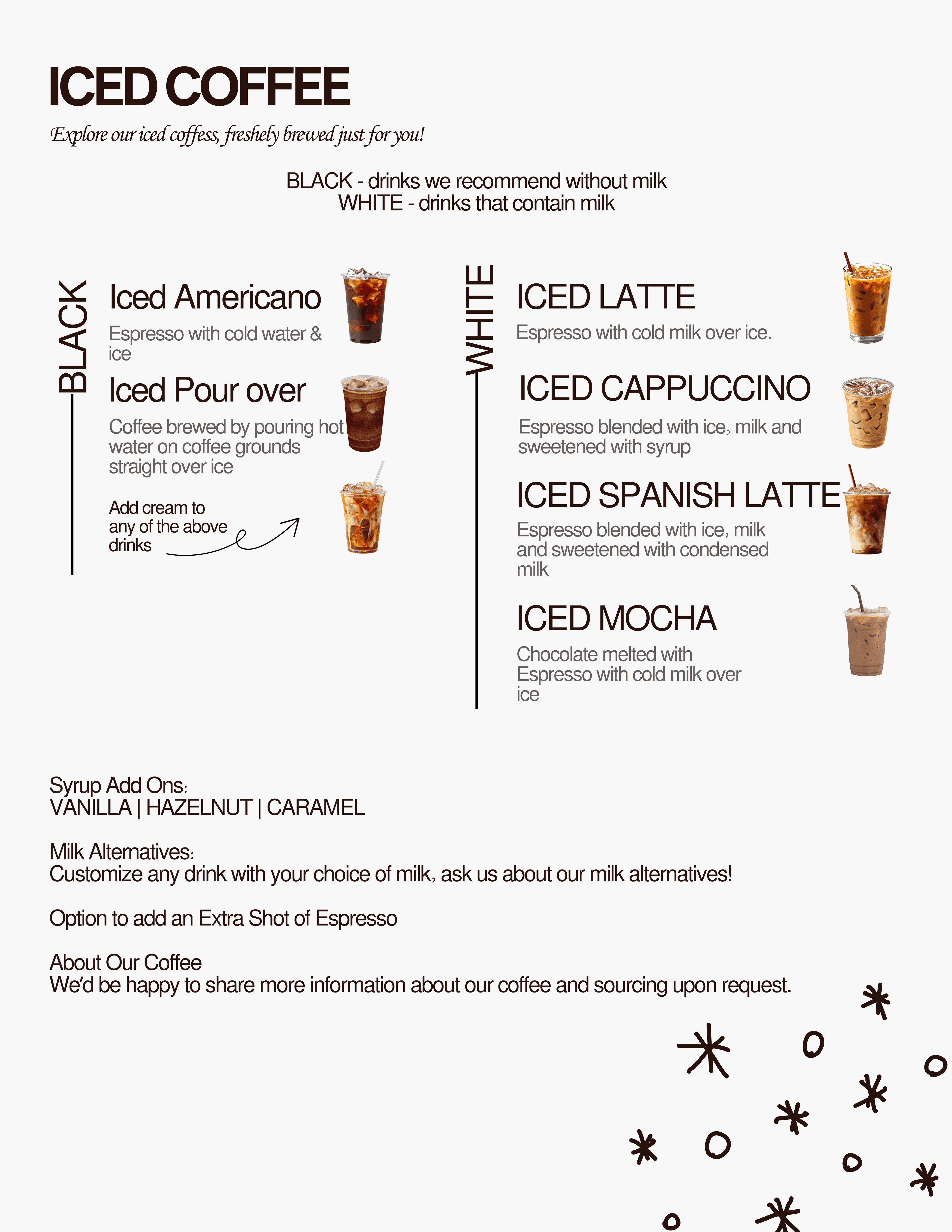 Mokahaus menu — Iced Coffee